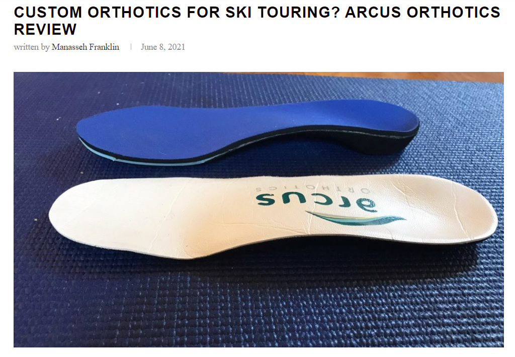 Did you know Arcus Orthotics can be custom made for skis?