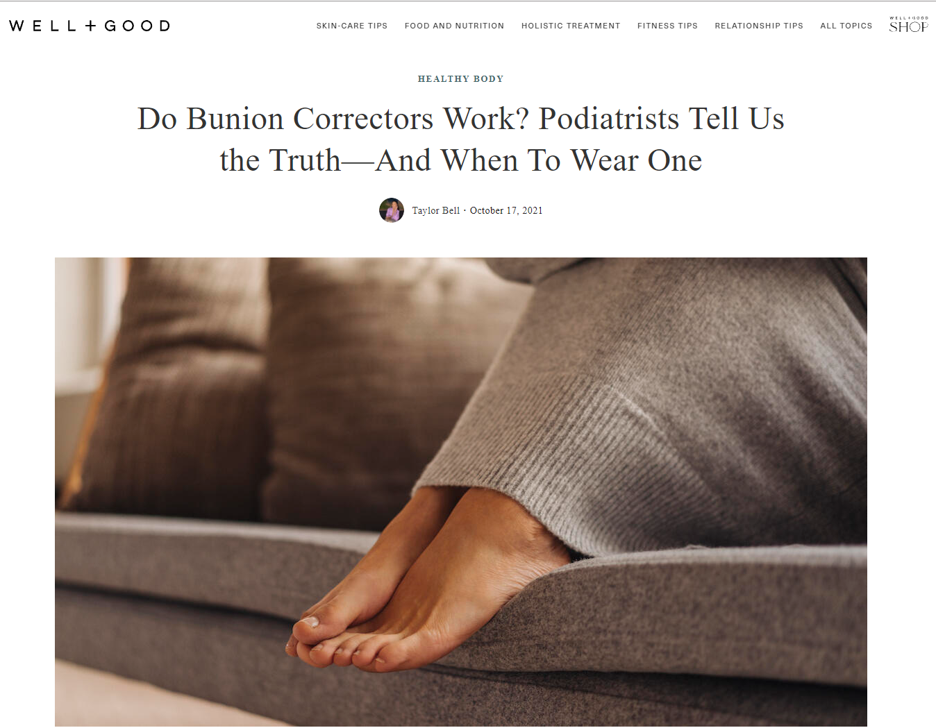 Arcus Orthotics Featured In Well+Good